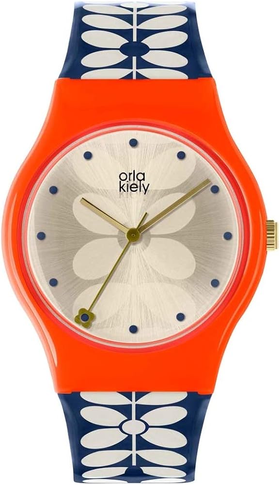 Orla Kiely Unisex Adult Quartz Watch, Analogue Classic Display and