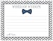 48 Bow Tie Baby Shower Advice Cards (Navy)
