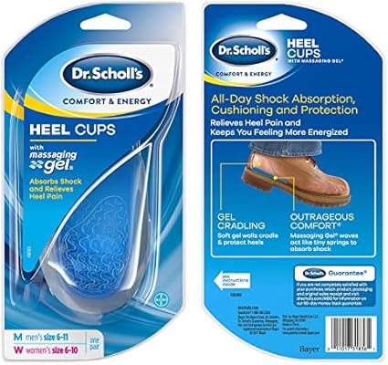 dr scholl's massaging gel heel cups
