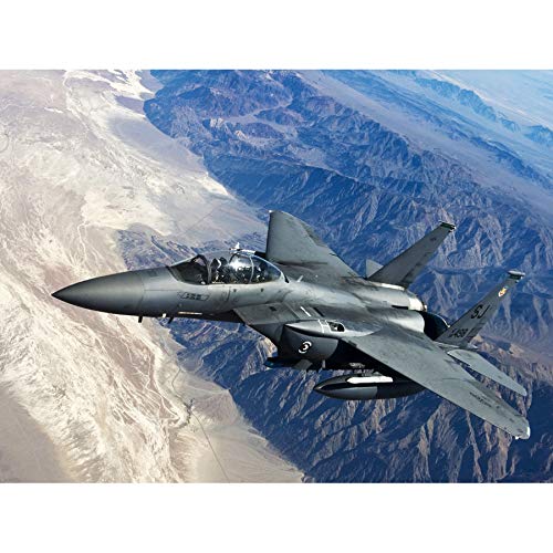 Clashman Military USA USAF F-15 Strike Eagle Photo Art Print Canvas Premium Wall Decor Poster Mural