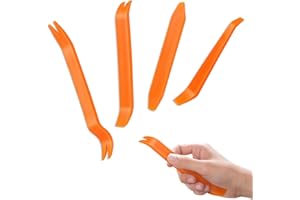 SYNTHORA 4PCS Auto Trim Removal Tool Kit, Pry Tools for Car Door Panel, Dash, Window Molding & Clip Removal, No-Scratch Inter