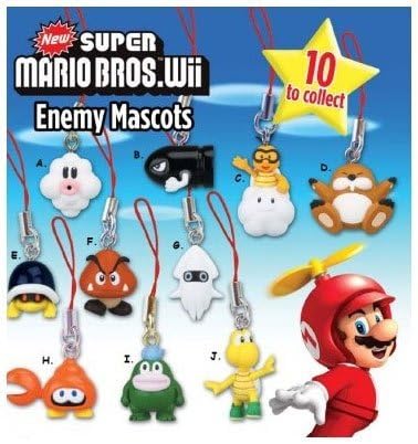 Super Mario Bros: Wii Enemy Mascots Phone Chamrs Set of 10 by Super Maro Brothers