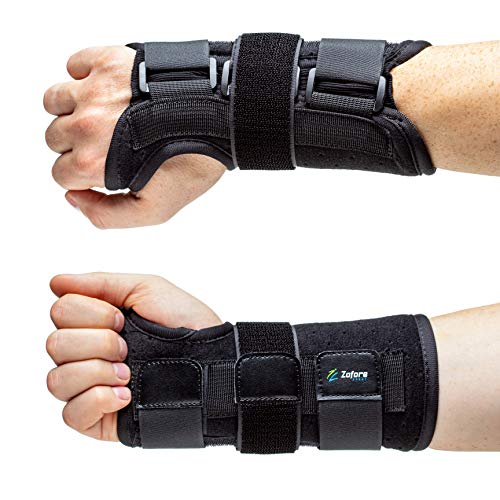 Carpal Tunnel Wrist Brace Support and Metal Splint Stabilizer [Single] Helps Relieve
