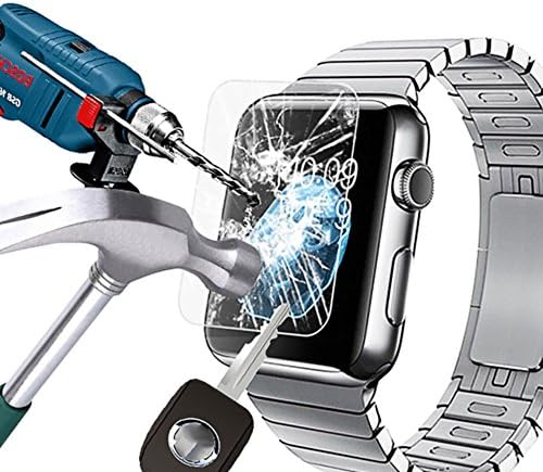 iWatch [38mm] Tempered Glass Screen Protector Anti-scratch Bubble-free Ultra-thin HD-clear Screen Protector for Apple iWatch Series 1/Series 2/Series 3