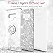 VEGO Galaxy Note 9 Case Glitter Bling Diamond Rhinestone Bumper Sparkly Protective Grip Case with Kickstand Ring Stand for Women Girls for Samsung Galaxy Note 9 (Silver)