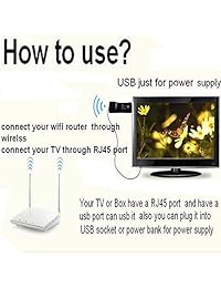 pix link Booster WiFi N300 USB WiFi Range Extender Booster con antennas black, Negro corto
