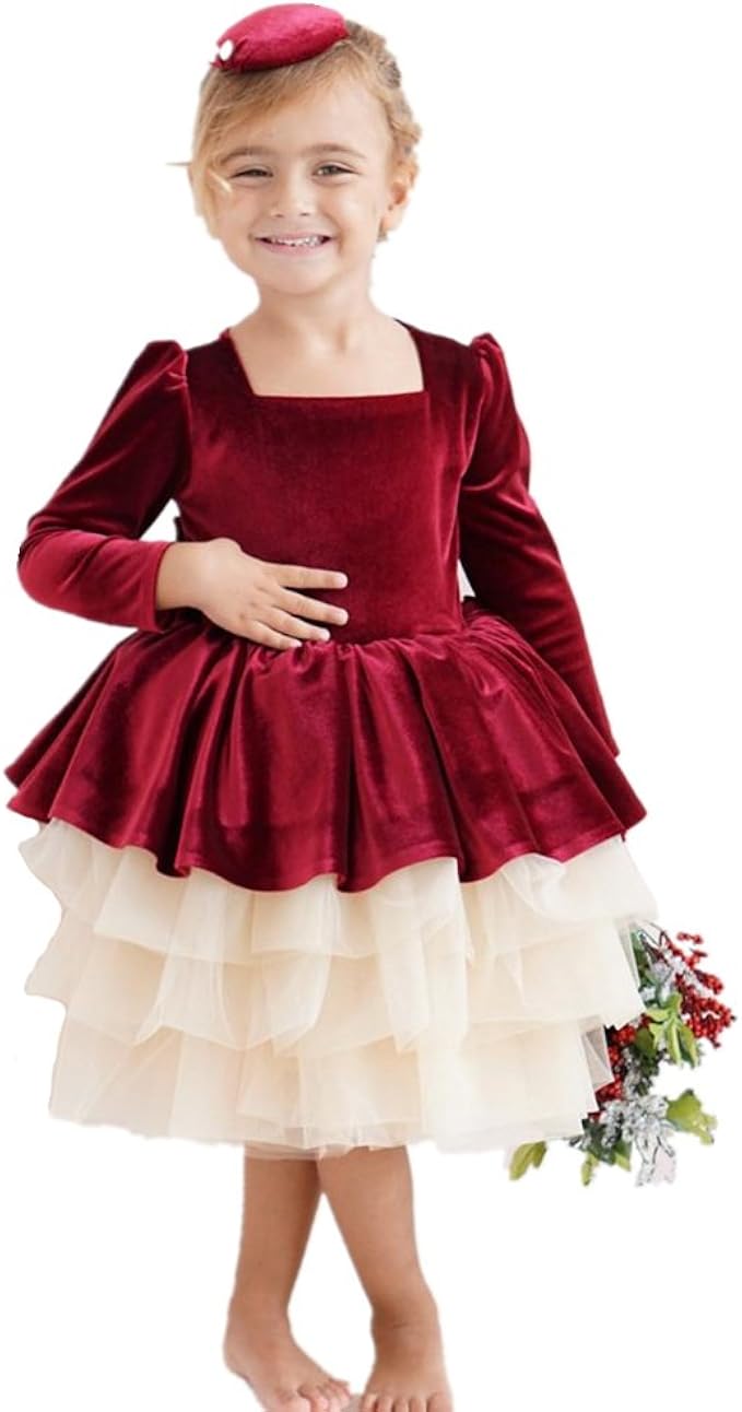 burgundy flower girl dresses amazon