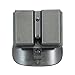 Uncle Mike's Kydex Off-Duty and Concealment Accessory Double Stack Double Mag Case (Black) with Paddle