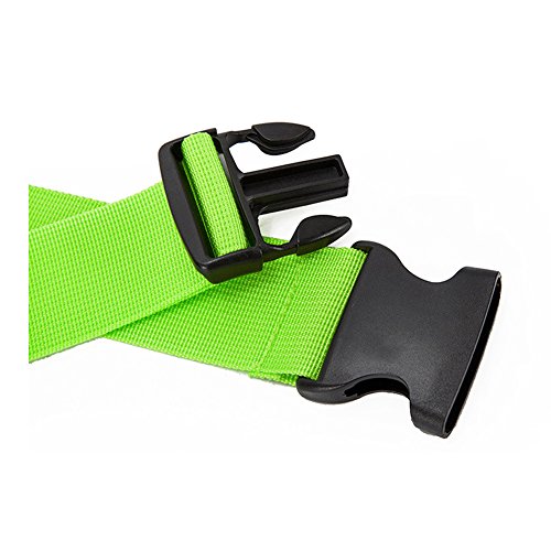 Hibate Adjustable Long Luggage Straps Belts Travel Accessories - Green