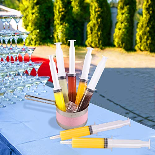 60 PACK 2 oz Party Jello Shot Syringes, BPA Free, Washable, Reusable Big Springe for Jello Shot