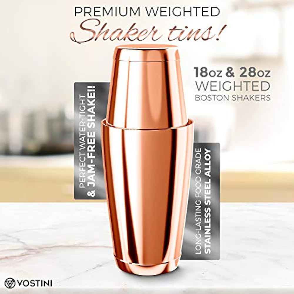 Rose Gold Cocktail Shaker 700ml Rose Gold Recipe Stainless Steel Cocktail Shaker For