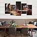 Cao Gen Decor Art-PSRP12827 Panels Wall Art Fruit Grape Red Wine Glass Painting on Canvas Stretched and Framed Canvas Paintings Ready to Hang for Home Decorations Wall Decor