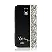 Fashion Girl Woman Fresh Sweet Cute Flip Wallet Leather Case Cover for Samsung Galaxy S4 9500 (black)