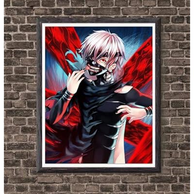 Buy Ms Fun Tokyo Ghoul Anime Fan Art Poster Ken Kaneki Colorful Canvas Art Prints Poster For Decoration 8 X 10 Inches 8 Pcs No Frame Online In Italy B08lsy2296