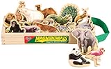 T.S. Shure Wild Animals Wooden Magnets 20 Piece MagnaFun Set