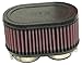 K&N High-Flow Original Lifetime Universal Clamp-On Air Filter: High Performance, Premium, Washable: Flange Diameter: 1.875 In, Filter Height: 3 In, Flange Length: 0.625 In, Shape: Oval, R-0990