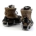 OUTAD Crampons Non-slip Shoes Cover 1 Pair 18 Teeth Claws Stainless Steel Chain Outdoor Ski Ice Snow Hiking Climbing Traction Cleats