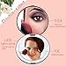 Lighted Travel Makeup Mirror, 1x/10x Magnifying Mirror, Handheld Folding Compact Mirror with LED Lights for Cosmetic, Camping, Personal Use and Travel