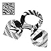 b.m.c BMC 6 pc Womens Large Size Mixed Color Design Soft Wrap Scarf Accessories - Set 1: Linear Designs