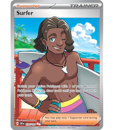 Amazon.com: Pokemon - Drayton 232/191 - Surging Sparks  Full Art Ultra  Rare  Foil Card : Toys & Games