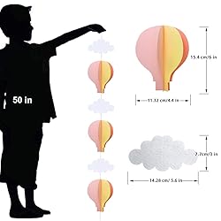 AZOWA Big Size Hot Air Balloon Decorations Pink