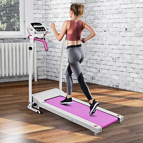GYMAX Folding Treadmill, Electric Motorized Walking Running Machine