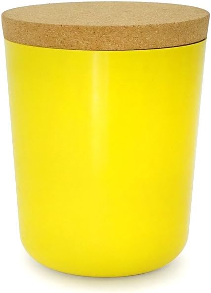 BIOBU by EKOBO Storage Container, Lemon, 12,5 x 12,5 x 12,8 cm