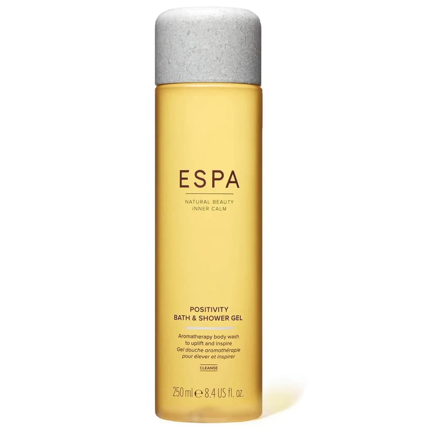 ESPA | Positivity Bath & Shower Gel | 250ml | Jasmine, Gardenia & Sweet Orange | Spirit-lifitng Aromatic Body Wash | Registered by Vegan Society | Menopause Friendly