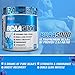 EVL BCAAs Amino Acids Powder - BCAA Powder Post Workout Recovery Drink and Stim Free Pre Workout Energy Drink Powder - 5g Branched Chain Amino Acids Supplement for Men - Blue Raz