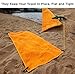 4x Anchor Stakes For Beach Towels and Blankets - Stocking Stuffers Gift Set Under 10 Dollars. Idea for Kids or Adults. Pegs That Will Keep Your Towel In Place, Flat and Tight. For Men Women Boys Girls