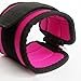 AbraFit Ankle Straps - for Cable Machines, Ab, Leg & Glute Exercises, Improved Wider and Longer, Durable &Lightweight, Free Carry Bag Included, (Pink,Pair)
