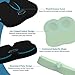 MODVEL Memory Foam Seat Cushion and Lumbar Pillow Combo - Gel Infused and Ventilated - Back Pain Relief