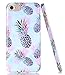 BAISRKE Phantom Pineapple Design Slim Black Bumper TPU Soft Rubber Silicone Cover Phone Case for iPhone 7 (2016) / iPhone 8 (2017) [4.7 inch]