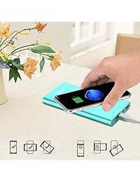 Bonai   Cargador inalámbrico para iPhone X (batería externa de 13800 mAh, 2 en 1 para iPhone X, iPhone 8 7 Plus, Samsung Galaxy S9 S8 Note 8), Mint