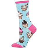 Socksmith Women's Favorite Cupcakes Crew Socks, Blue