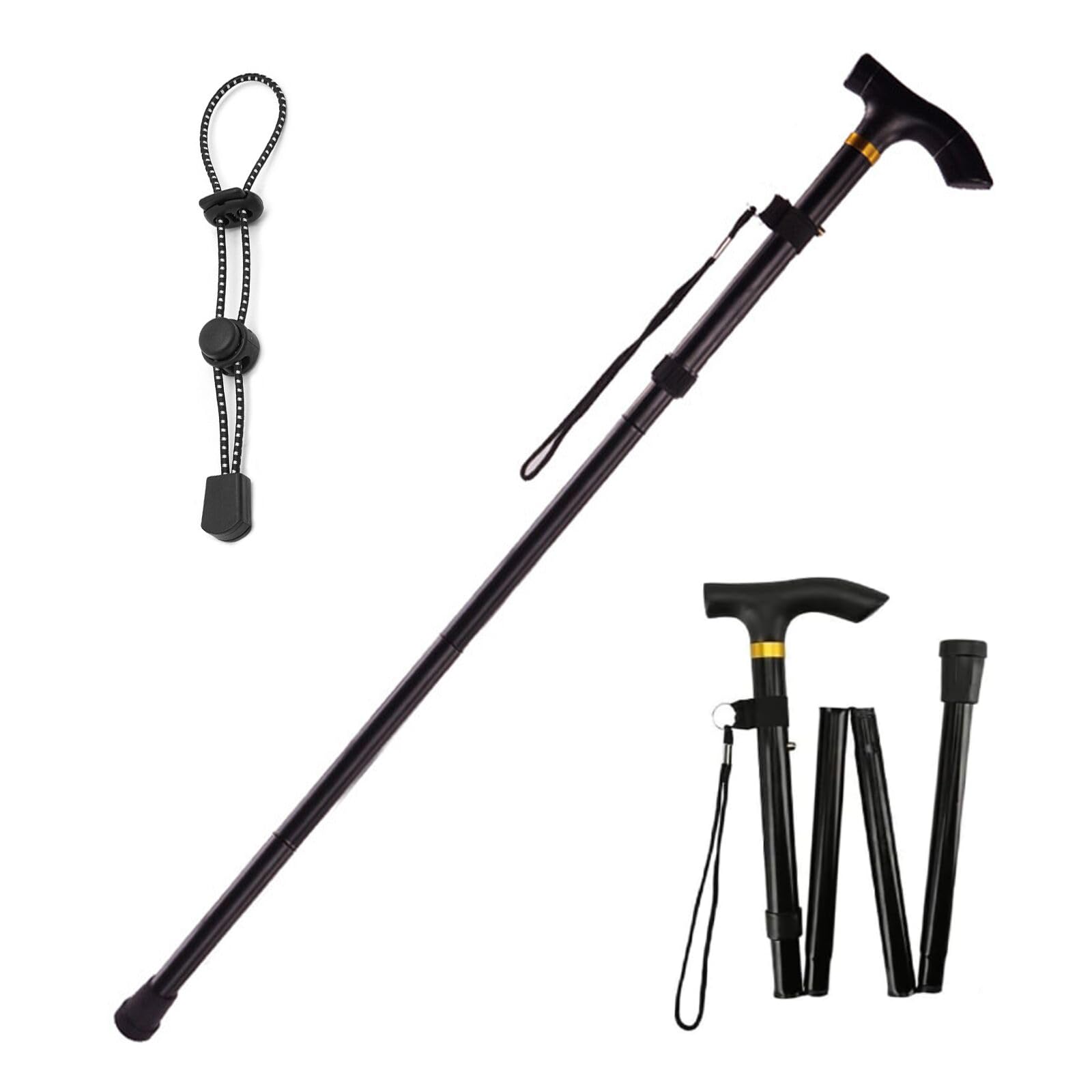 Folding Walking Sticks, Women's Folding Walking Cane, Adjustable Folding Walking Cane, Folding Walking Cane, Aluminium Walking Stick, Folding and Adjustable Walking Stick for Women and Men