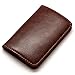 Partstock Premium Stainless Steel & Smooth PU Leather Business Name Card Holder Credit Card Case/ID Case with Magnetic Shut. Perfect Gift - Brown