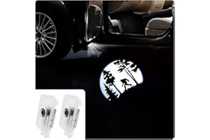 uunonaha High Definition Car Door Logo Lights Car Projection LED Projector Door Shadow Light Puddle Lights for Ascent Forester Outback Accessories (Flag Bigfoot, Forester/Outback/Ascent)