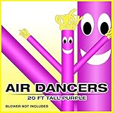 20ft Purple Skyer Wacky Waving Inflatable Fly Sky Guy Puppet Advertising Dancing Tube
