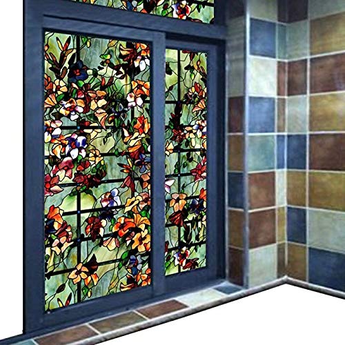 Decorative Glass Sticker Privacy Window Films, Length Static Cling