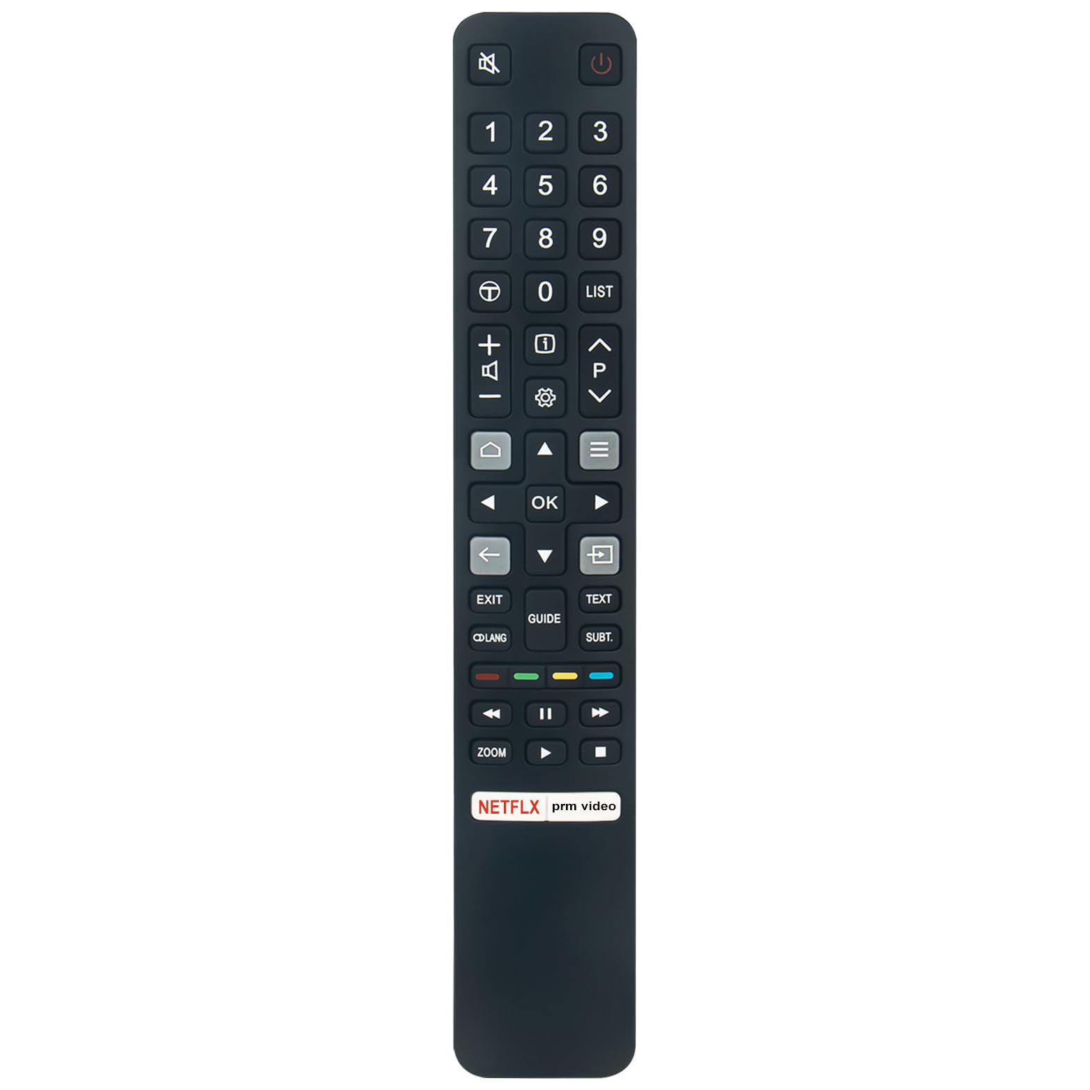 AULCMEET RC802NU YUI1 Replacement Remote Control Fit for TCL FHD7900 Serie Full HD Android TV, P63 P72 P73 Serie 4K HDR TV, S52 S54 S62 Serie Android TV, X92 Serie Mini LED 8K TV