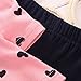 BOMDEALS Baby Girl Cute 2pcs Set Children Clothes Suit Top and Pants (Age(4T), Pink,110)
