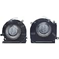 New Replacement Cooling Fans for HP OMEN 15-ek 15-en 15-ek0023DX 15-en0007AX 15-en0032AX 15-ek0011TX 15-0010TX TPN-Q236 Q238 Series M04216-001 ND8CC02-19J22 M04215-001 ND8CC02-19J23 DC 12V 0.5A Fan