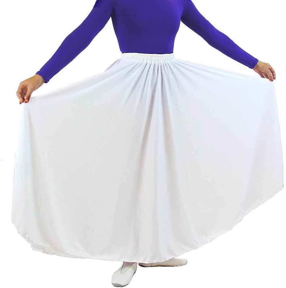 Danzcue Womens Long Full Circle Dance Skirt: Clothing