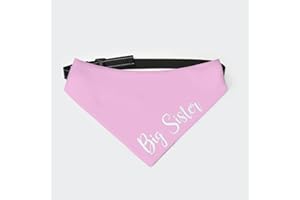 vercosee im Going to be Big Sister Dog Bandana,Gender Reveal,Baby Announcement,Pregnancy Announcement for Dog Lover Owner Upgraded Fabric, Buckle Design (X-Large)