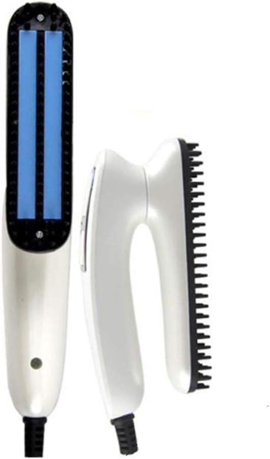 ZIZLY Multifunctional Beard Hair Straightener Comb for Men Foldable Electric Beard Hair Straightening Hair Styler 180-Degree Swivel Design Beard Quick Hair Styler Comb for Men Beard Straightener Brush
