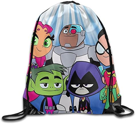 Teen Titans Go Comedy Adventure Drawstring Backpack Sack Bag
