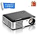 2800 Lumens Video Projector, OCDAY 5.0 Inch LCD TFT Display 1280x768 Resolution Support 1080P by USB HDMI VGA AV Compatible with Home Cinema Theater TV Laptop Game iPad iPhone Android Smartphone