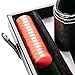 Smart Tactics Premium Backgammon Set - Large 17'' Wood & PU Leather Folding Backgammon Board Game - Green/White/Red Felt Interior - Includes Dice Cups, Doubling Cube & Instruction Manual