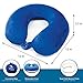 Premium Travel Neck Pillow (Blue) Ideal for Women, Children, Super Soft Memory Foam with Washable Cover